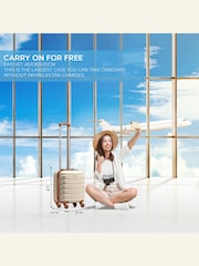 Flight Knight 45x36x20cm EasyJet Underseat 4 Wheel ABS Hard Case Cabin Carry On Hand Luggage - Image 2 of 7
