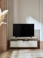 Light Evie Oak Effect Up to 55 inch Slim TV Unit - Image 1 of 12