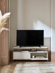 Light Evie Oak Effect Up to 55 inch Slim TV Unit - Image 3 of 12