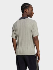 Zaļš - adidas Originals Cable Knit futbola krekls - Attēls 3 no 6