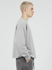 Gris - Religion Crop Box Sweat Top - Imagen 2 de 6