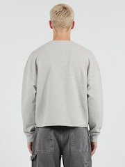 Gris - Religion Crop Box Sweat Top - Imagen 3 de 6