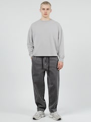 Gris - Religion Crop Box Sweat Top - Imagen 4 de 6