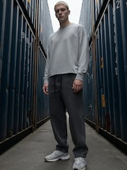 Gris - Religion Crop Box Sweat Top - Imagen 5 de 6
