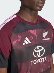 adidas Red All Blacks Performance T-Shirt For South Africa Tour - Image 3 of 5