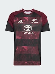 adidas Red All Blacks Performance T-Shirt For South Africa Tour - Image 5 of 5