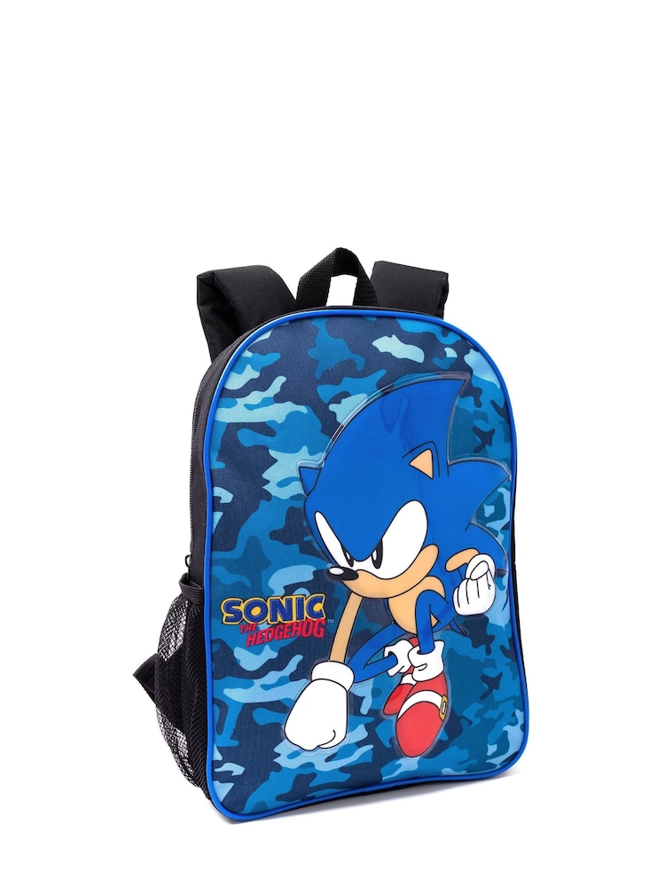 Vanilla Underground Blue Sonic Sonic the Hedgehog Boys Sonic Placement Print And Camo Print 4 Piece Back To School Set - Image 2 of 5