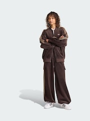 adidas Originals Brown Corduroy Oversized Track Top - Image 1 of 5