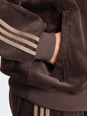 adidas Originals Brown Corduroy Oversized Track Top - Image 4 of 5