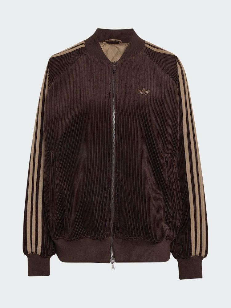 adidas Originals Brown Corduroy Oversized Track Top - Image 5 of 5 adidas Originals Brown Corduroy Oversized Track Top - Image 5 of 5