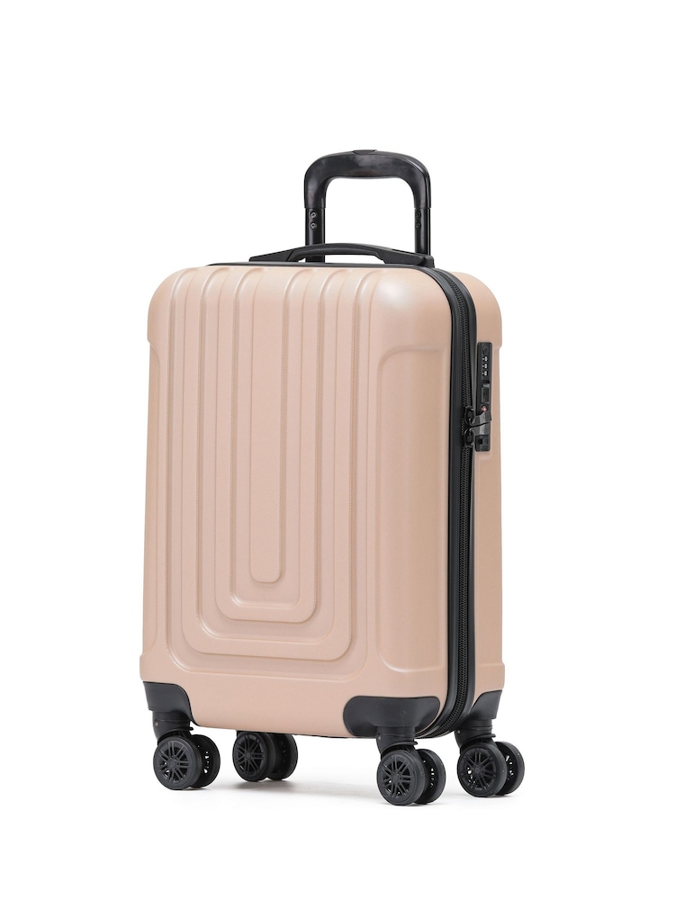 Flight Knight 55x35x20cm 8 Wheel ABS Hard Case Cabin Carry On Hand Luggage - Image 1 of 7