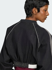 adidas Originals Black Denim Jacket - Image 4 of 5