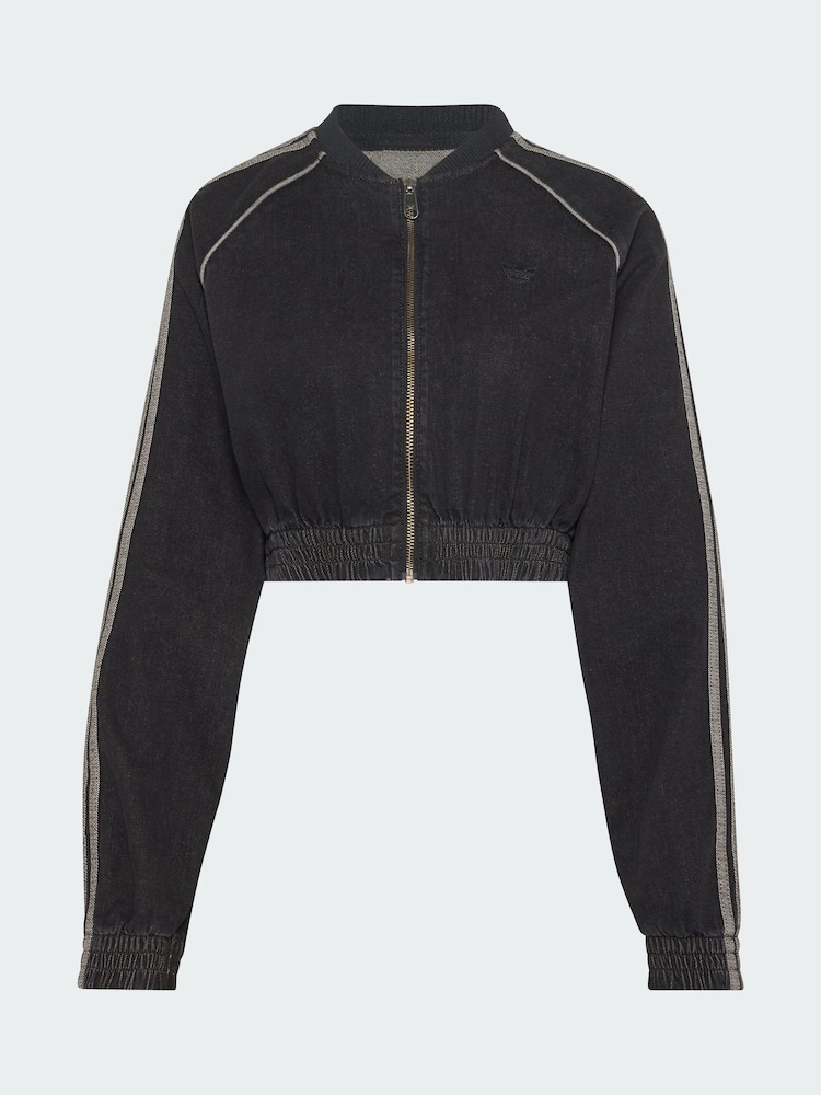 adidas Originals Black Denim Jacket - Image 5 of 5 adidas Originals Black Denim Jacket - Image 5 of 5