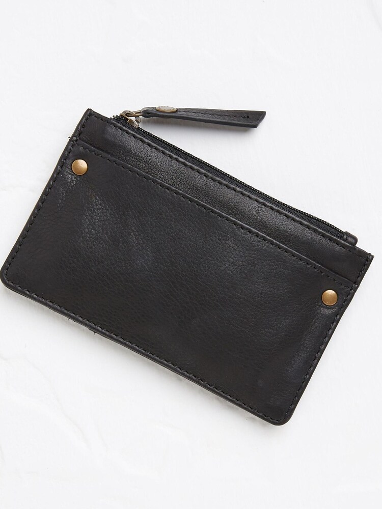FatFace Black Leather Large Cardholder - Image 3 of 3