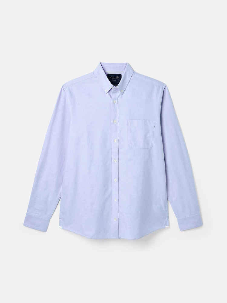 Joules Oxford Blue Long Sleeve Classic Fit Shirt - Image 10 of 10