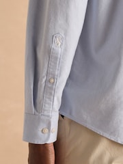 Joules Oxford Blue Long Sleeve Classic Fit Shirt - Image 8 of 10