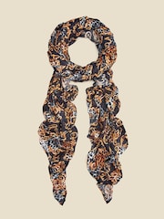 Sosandar Black Baroque Print Scarf - Image 1 of 3
