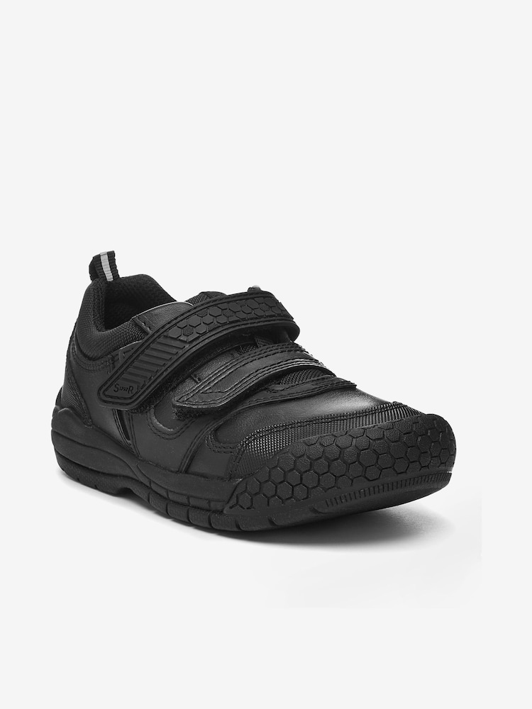 Start-Rite Strike Black Leather School Shoes Narrow Fit - Image 2 of 5