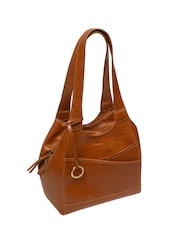 بني داكن - Conkca 'Vesper' Leather Handbag - صورة 7 من 7