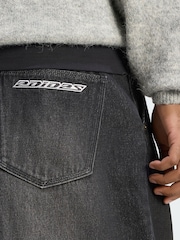 adidas Originals Black Jeans Mid-Rise Wide Leg - Image 3 of 5