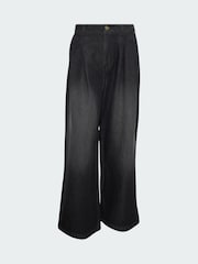 adidas Originals Black Jeans Mid-Rise Wide Leg - Image 5 of 5