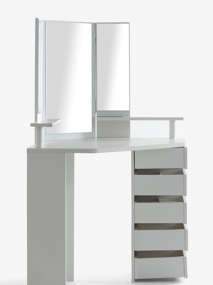 Parisot White Corner Vanity Unit - Image 2 of 11