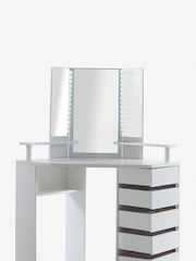 Parisot White Corner Vanity Unit - Image 3 of 11