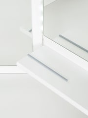 Parisot White Corner Vanity Unit - Image 5 of 11
