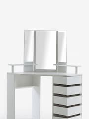 Parisot White Corner Vanity Unit - Image 6 of 11