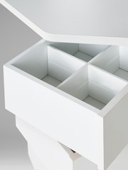 Parisot White Corner Vanity Unit - Image 7 of 11