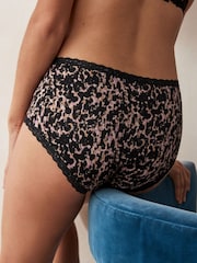 Animal Print/Purple/Blush Pink Midi Knickers 3 Pack - Image 3 of 9