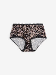 Animal Print/Purple/Blush Pink Midi Knickers 3 Pack - Image 6 of 9
