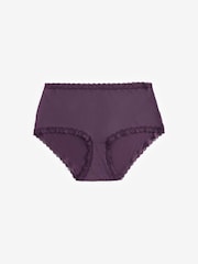 Animal Print/Purple/Blush Pink Midi Knickers 3 Pack - Image 8 of 9