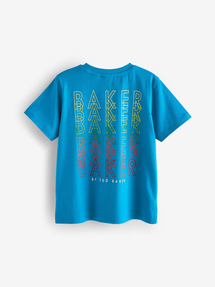 Baker by Ted Baker Blue Graphic T-Shirt - Image 2 of 4