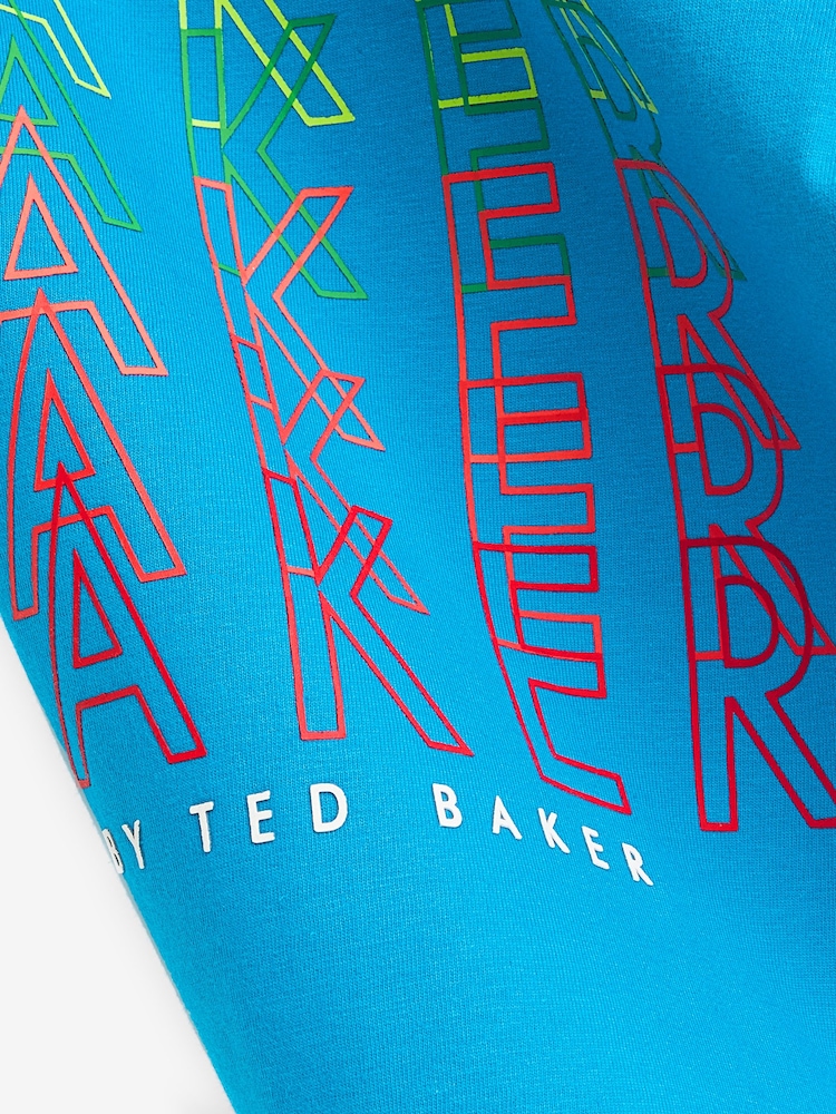 Baker by Ted Baker Blue Graphic T-Shirt - Image 4 of 4