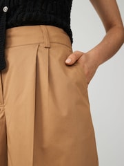Cămilă - Bermude Lungime la genunchi 100% Pantaloni scurți din bumbac - Image 3 of 5