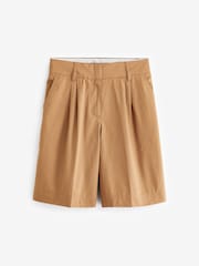 Cămilă - Bermude Lungime la genunchi 100% Pantaloni scurți din bumbac - Image 4 of 5