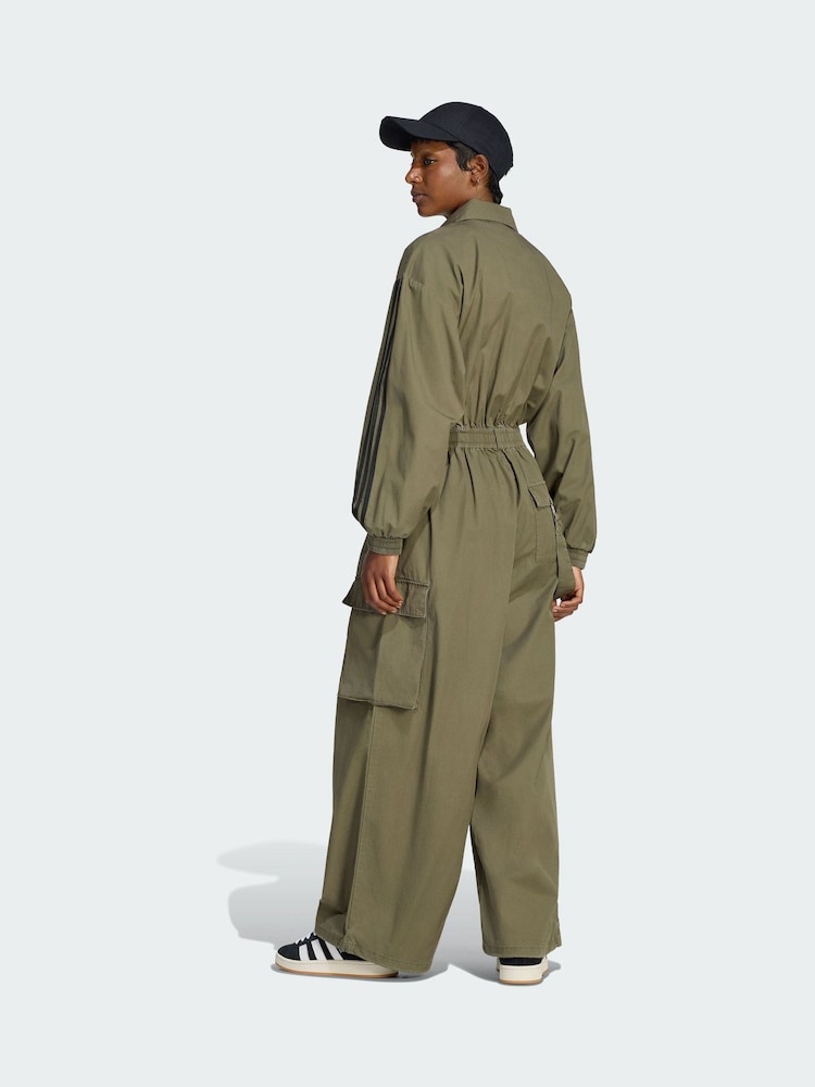 adidas Originals Green Loose Jumpsuit - Image 2 of 5 adidas Originals Green Loose Jumpsuit - Image 2 of 5