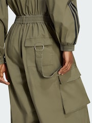 adidas Originals Green Loose Jumpsuit - Image 4 of 5