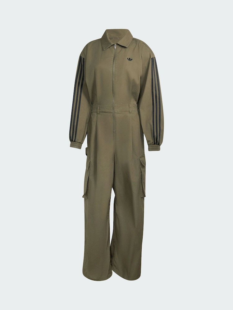 adidas Originals Green Loose Jumpsuit - Image 5 of 5 adidas Originals Green Loose Jumpsuit - Image 5 of 5