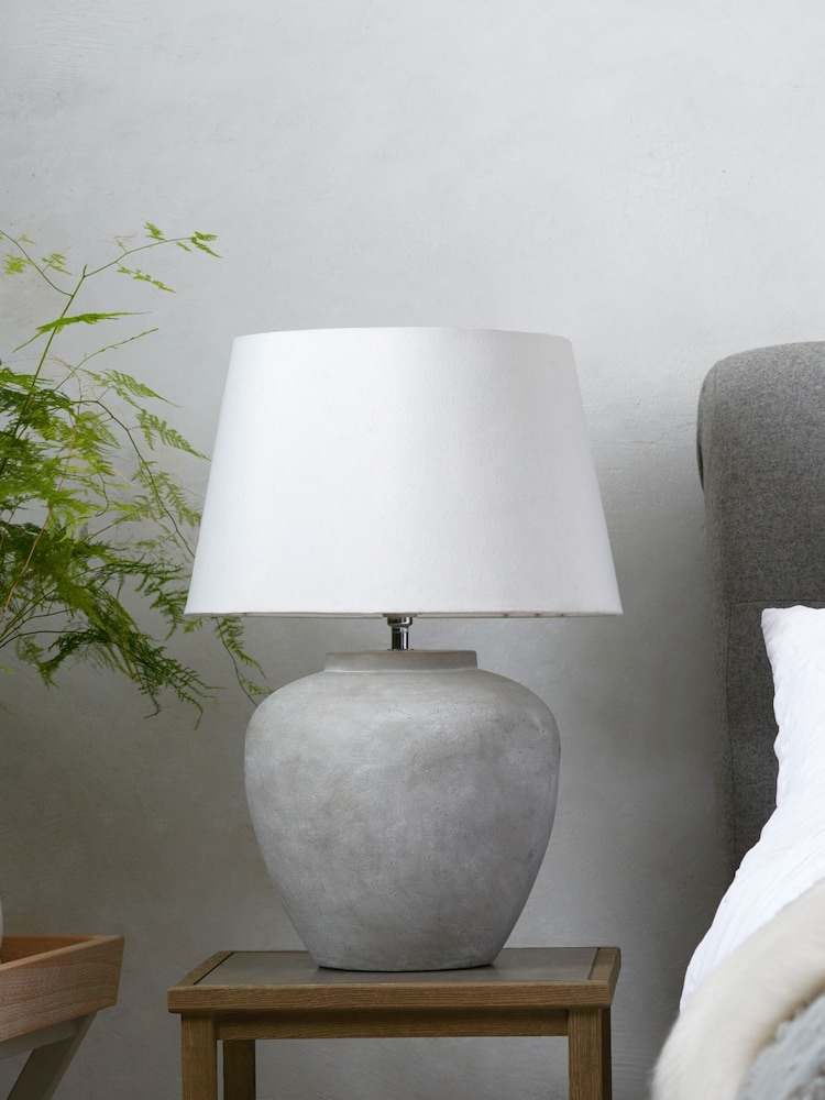 Grey Lydford Large Table Lamp - Image 2 of 7