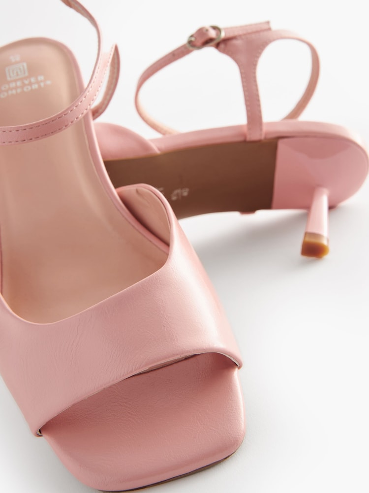 Nude - Flache, schlichte Sandalen mit Fußbett mit Forever-Comfort-Polsterung - Bild 6 von 6 Nude - Flache, schlichte Sandalen mit Fußbett mit Forever-Comfort-Polsterung - Bild 6 von 6