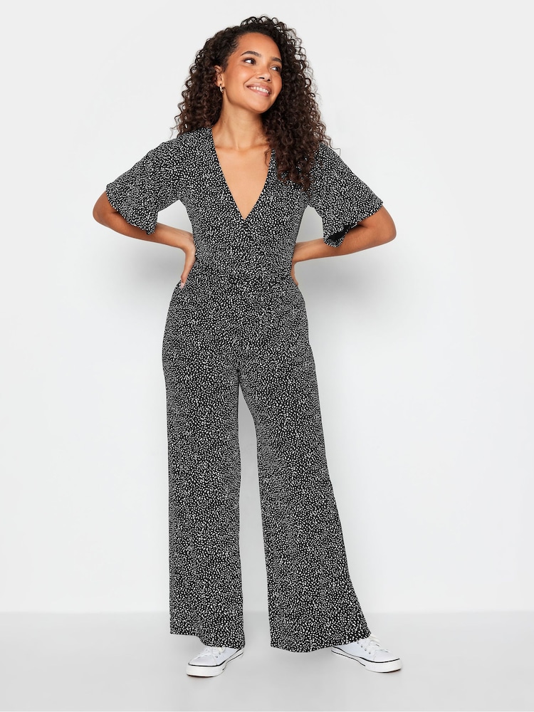 M&Co Black Wrap Jumpsuit - Image 2 of 4