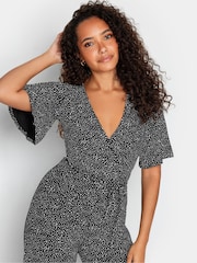 M&Co Black Wrap Jumpsuit - Image 4 of 4
