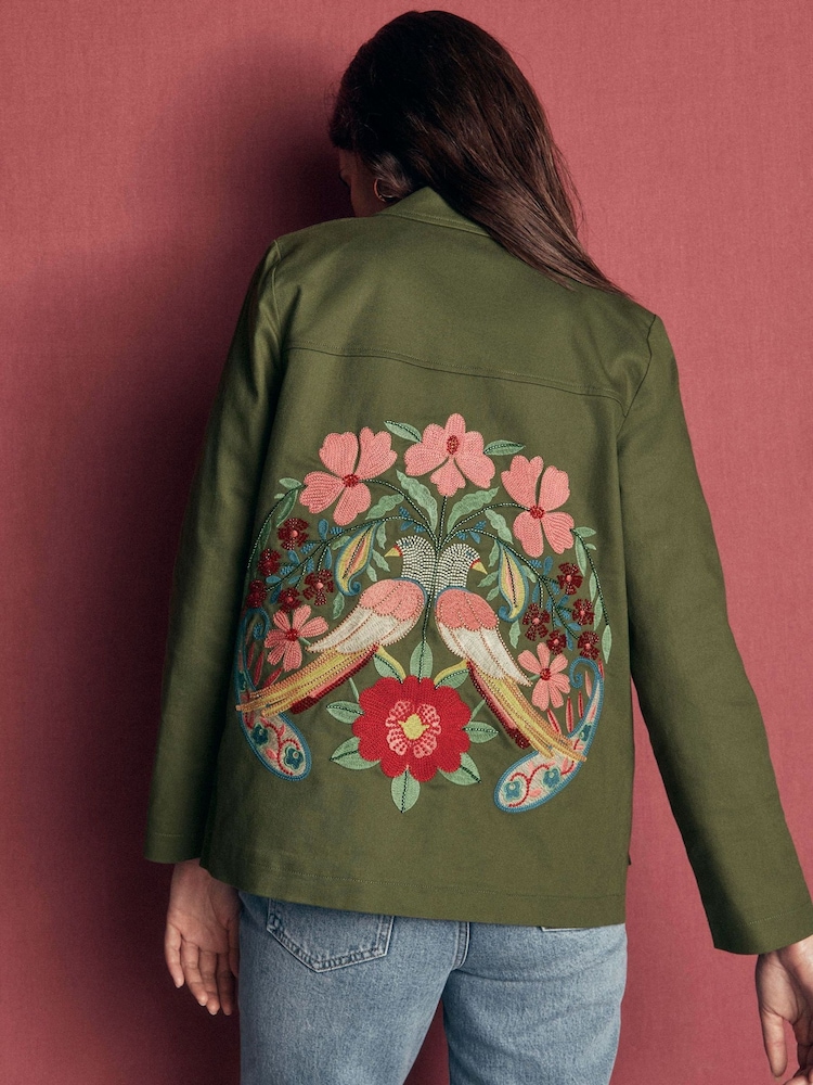 Boden Green Fife Cotton Chore Jacket - Image 1 of 5 Boden Green Fife Cotton Chore Jacket - Image 1 of 5