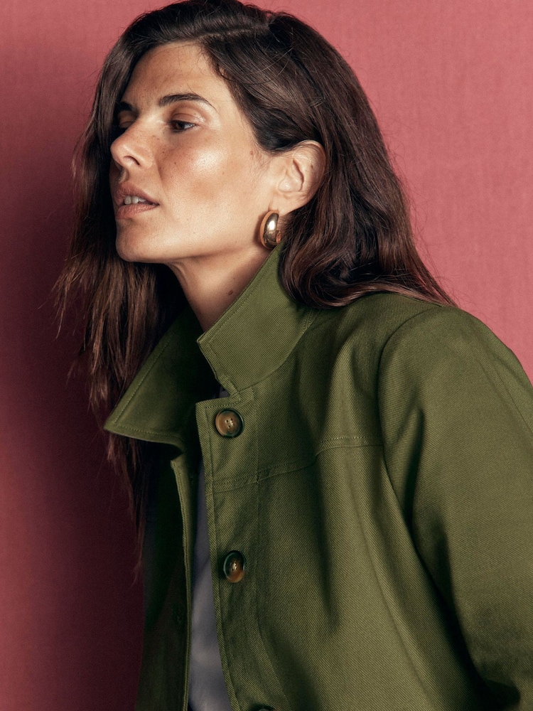 Boden Green Fife Cotton Chore Jacket - Image 2 of 5 Boden Green Fife Cotton Chore Jacket - Image 2 of 5