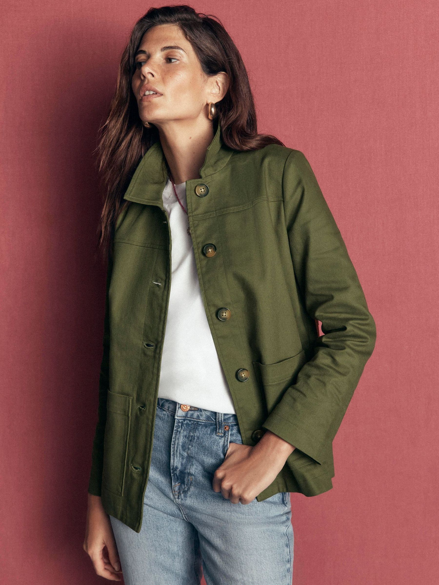 Buy Boden Green Fife Cotton Chore Jacket from Next USA