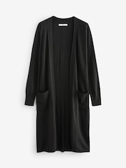 Black Longline Cardigan - Image 6 of 8