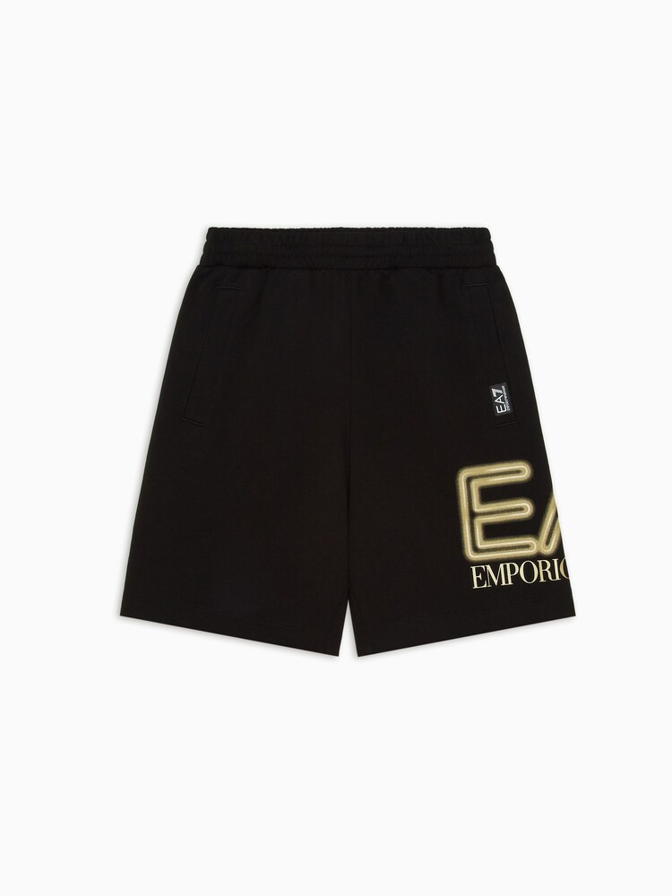 Emporio Armani EA7 Boys Logo Series Jersey Shorts - Image 2 of 3