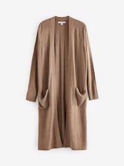 Camel Brown Longline Cardigan - Image 5 of 6